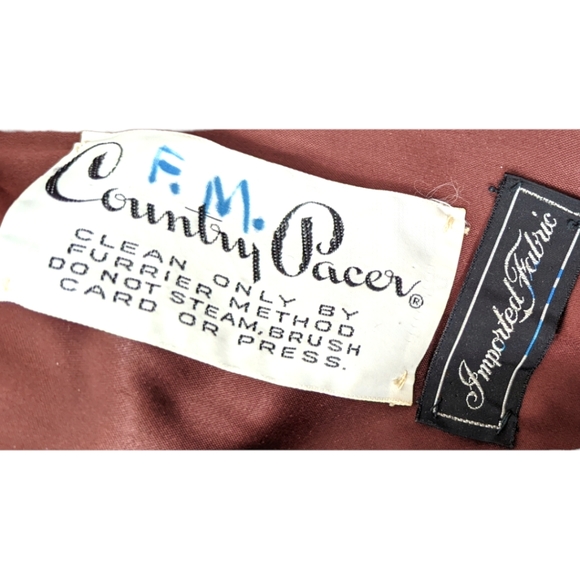 Vintage Faux Fur Mink Coat 70s 80s Country Pacer ILGWU Brown Made In USA - Picture 11 of 14